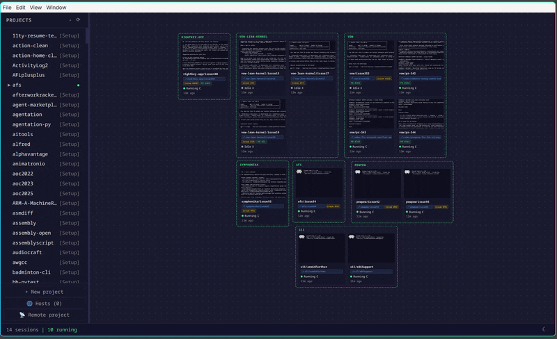 Pewpew demo: canvas to swimming lanes to per-lane review